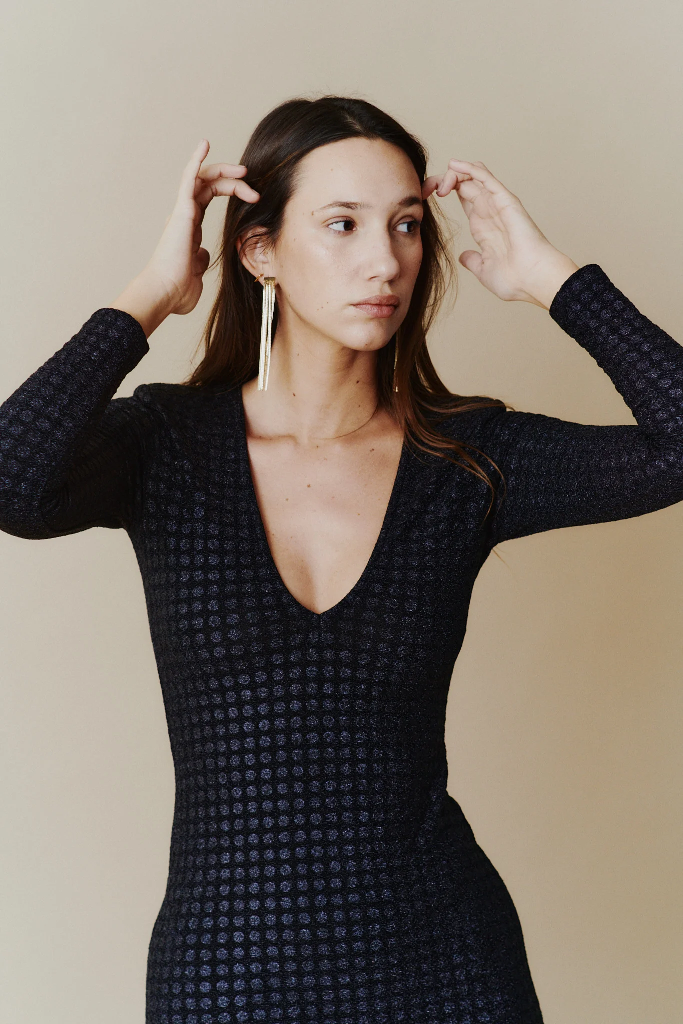 Vestido Nix Shine black winter - Imagen 3