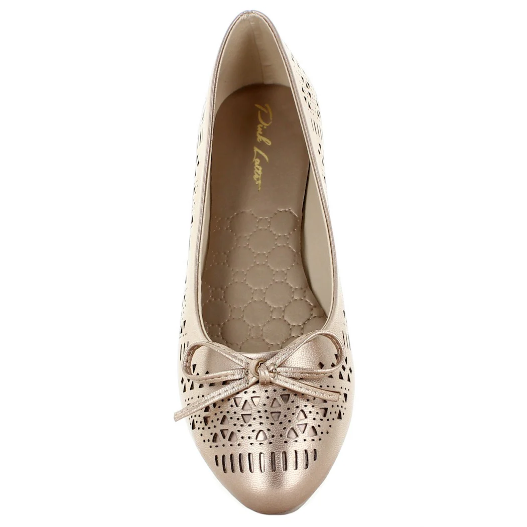 PINK LATTE BALERINA CASUAL ORO ROSADO PARA MUJER 77724 - Imagen 5