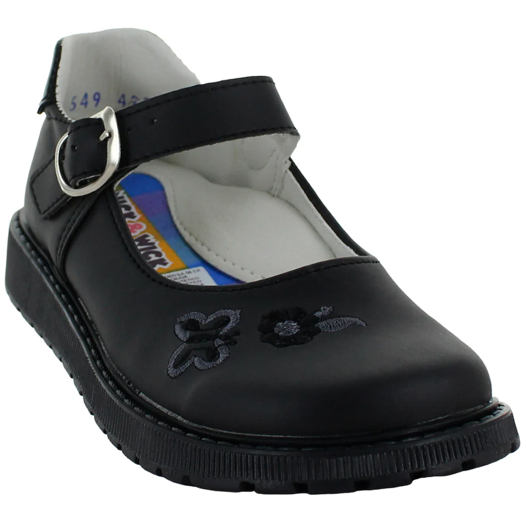 NICK & WICK ZAPATO HEBILLA ESCOLAR POLIPIEL NEGRO NIÑA 81913 - Imagen 3