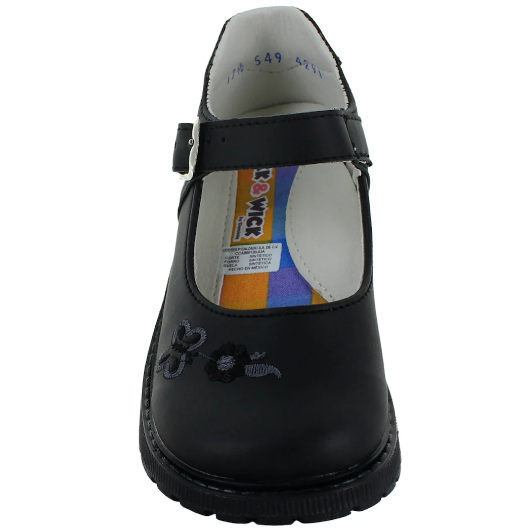 NICK & WICK ZAPATO HEBILLA ESCOLAR POLIPIEL NEGRO NIÑA 81913 - Imagen 4