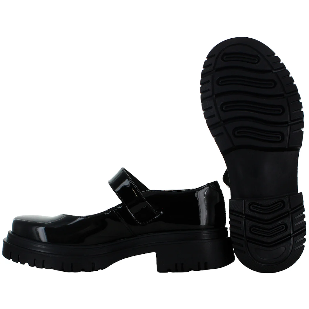 GREEN LOVE ZAPATO ESCOLAR CHAROL NOVA NEGRO JUVENIL 82039 - Imagen 6