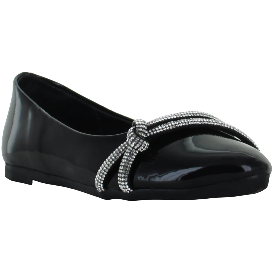 LADY ONE ZAPATO BALERINA ELEGANTE BRLLOS CHAROL NIÑA 90108 - Imagen 4