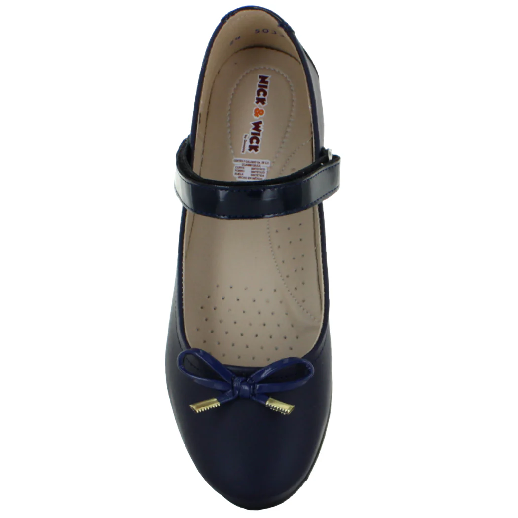 DOMINIQ ZAPATO BALERINA ESCOLAR MODA CASUAL MOÑO MUJER 91262 - Imagen 4