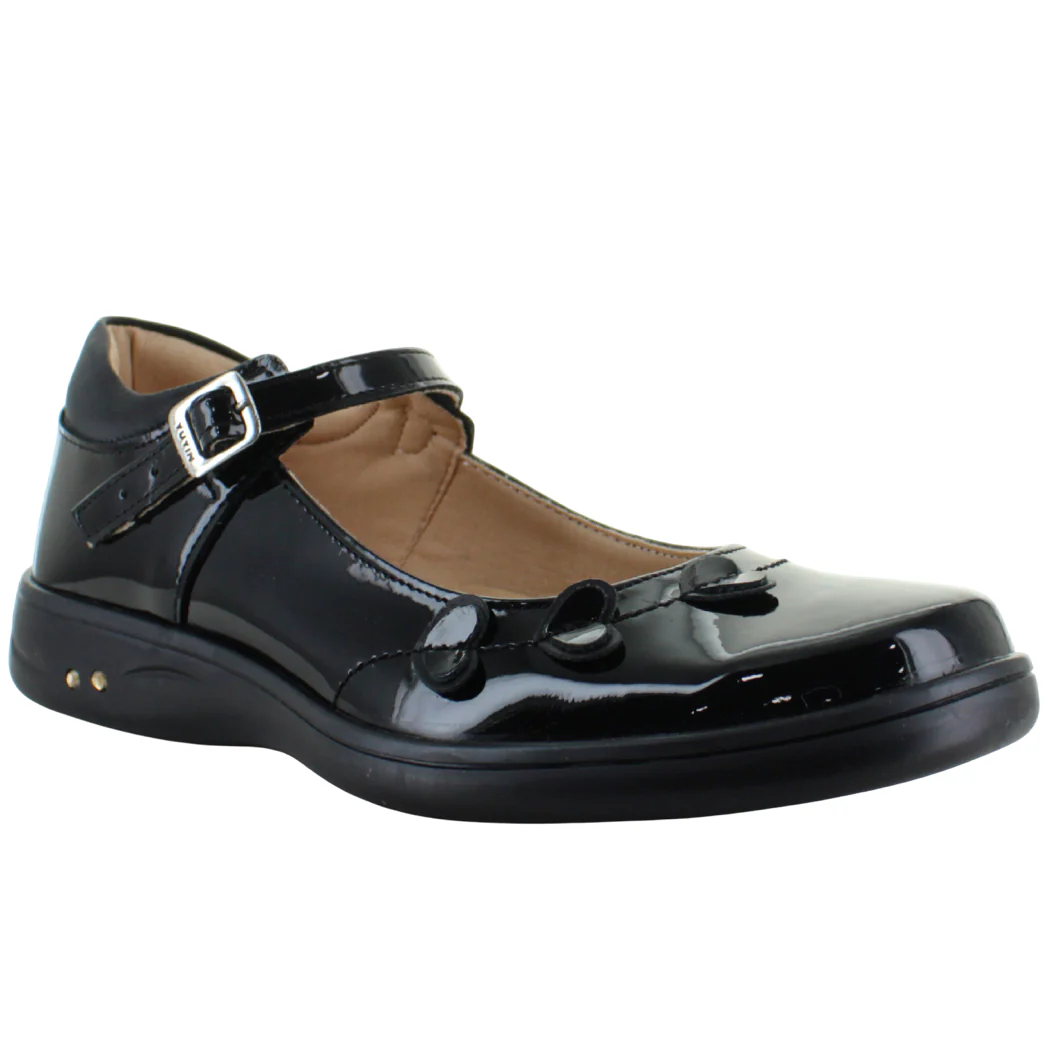 YUYIN ZAPATO BALERINA ESCOLAR MODA FORMAL CHAROL MUJER 93484 - Imagen 3