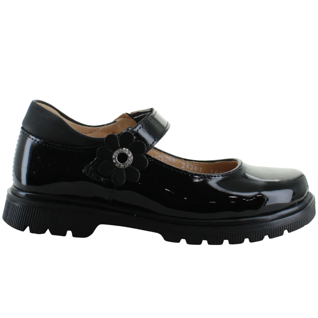 YUYIN ZAPATO BALERINA ESCOLAR MODA FORMAL CHAROL NIÑA 93544