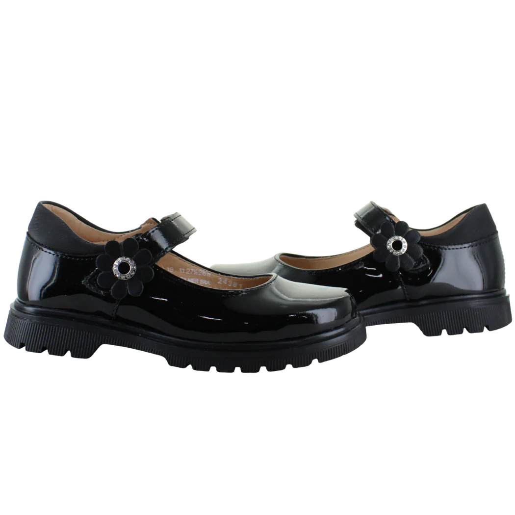 YUYIN ZAPATO BALERINA ESCOLAR MODA FORMAL CHAROL NIÑA 93545 - Imagen 3