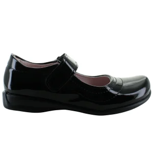 LIA ZAPATO BALERINA ESCOLAR CASUAL FORMAL CHAROL NIÑA 93556