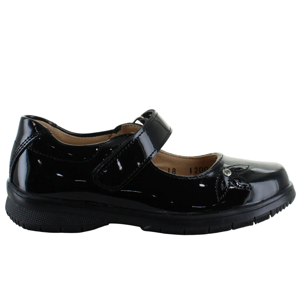 YONDEERS ZAPATO MODA ESCOLAR FORMAL CASUAL CHAROL NIÑA 93599
