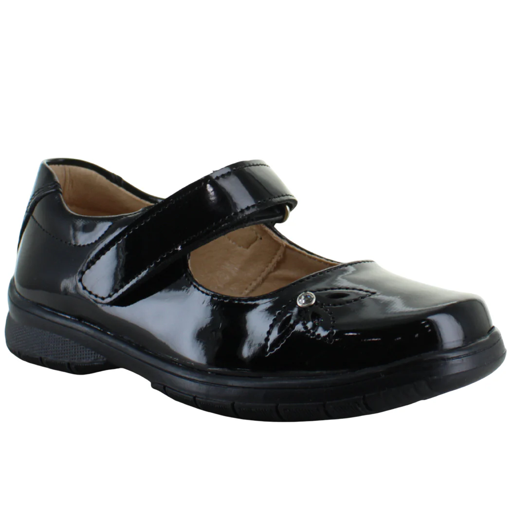 YONDEERS ZAPATO MODA ESCOLAR FORMAL CASUAL CHAROL NIÑA 93599 - Imagen 4