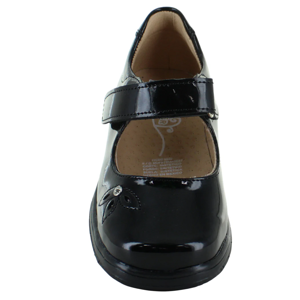 YONDEERS ZAPATO MODA ESCOLAR FORMAL CASUAL CHAROL NIÑA 93599 - Imagen 5