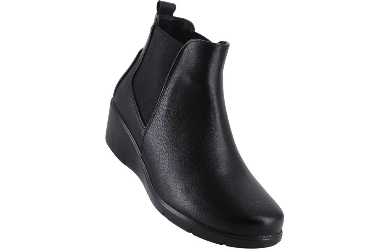 GIO BOTIN CHELSEA CUÑA VESTIR MODA ELEGANTE LISO MUJER 94637 - Imagen 4