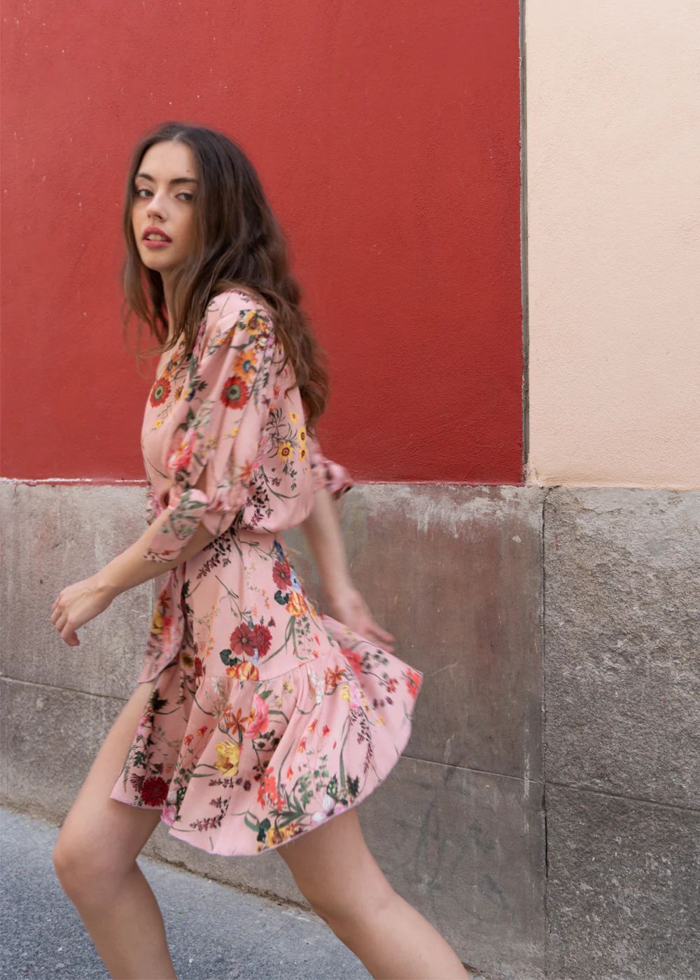 Vestido Isabel Rosa