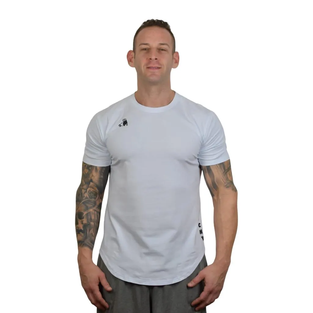 Fichy Fitted Gym Workout T Shirt with Round Bottom Hem - Imagen 8