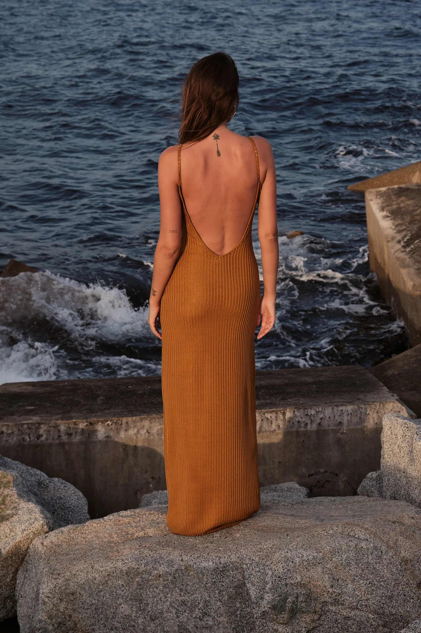 Vestido Afrodita Mustard glow - Imagen 4