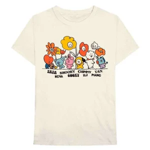 BTS - Camiseta "BT21 Hippie Flowers" Unisex