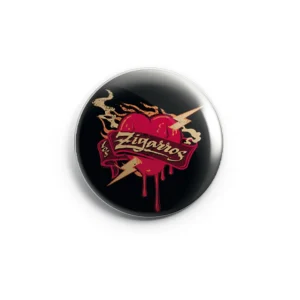 Los Zigarros - Chapa "Corazón" 38mm