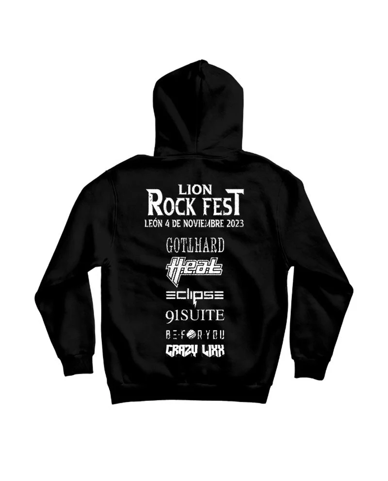 Lion Rock Fest - Sudadera Oficial Lion Rock Fest 2023 Negra - Imagen 3