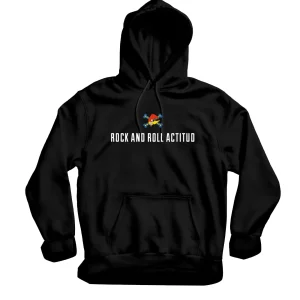Loquillo - Sudadera Capucha Rock And Roll Actitud Unisex