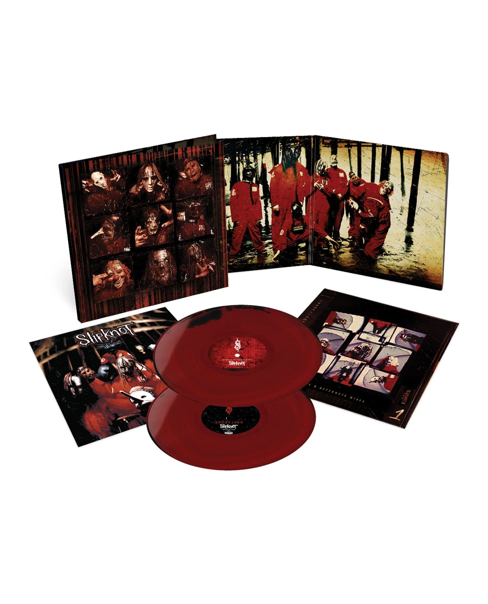 Slipknot - 2LP Vinilo Rojo y Negro "Slipknot (25th Anniversary Edition)"