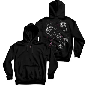 Miren - Sudadera  Capucha Unisex "Ojos" Negra