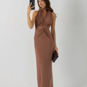Vestido Terracota Mocha Mousse