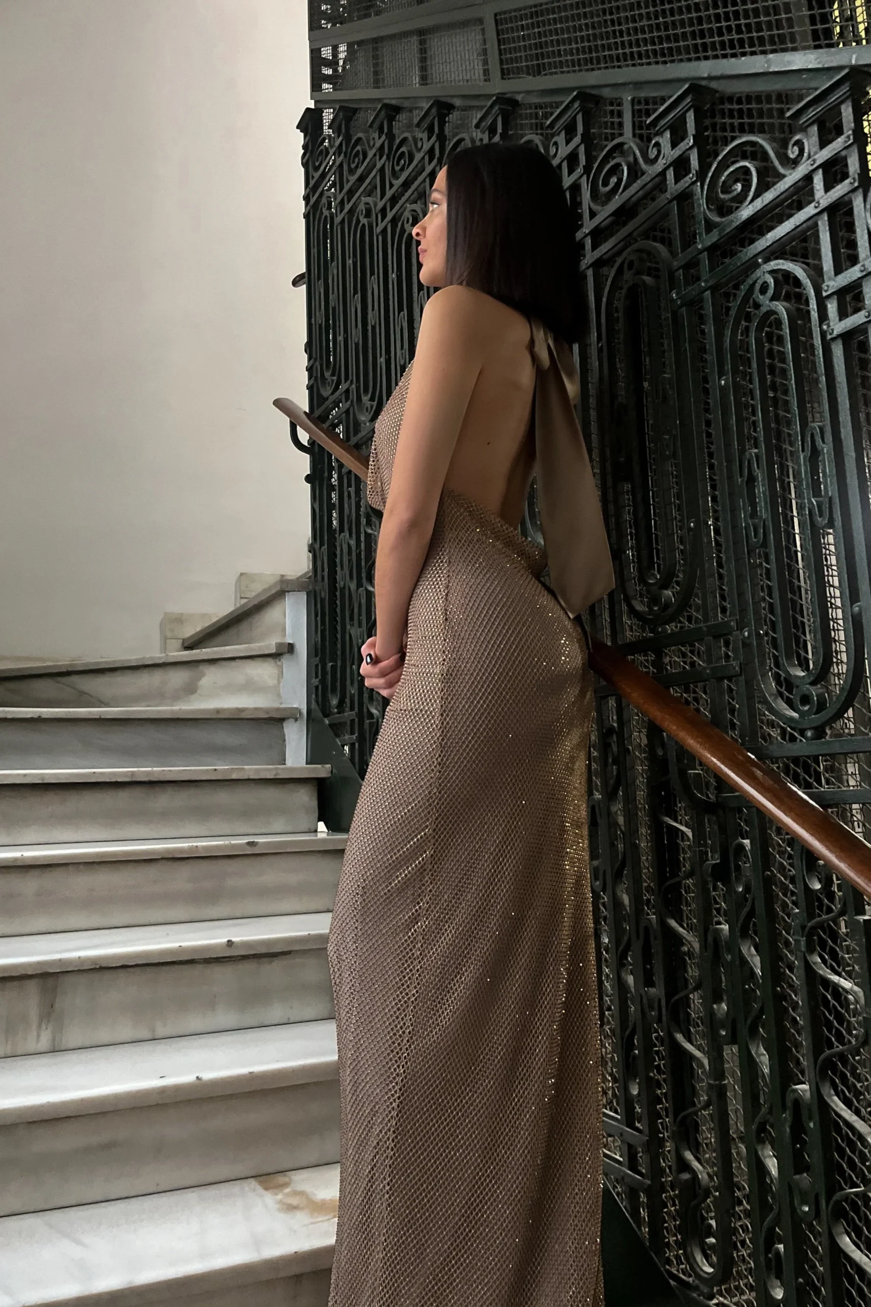 Vestido Kentia Dorado - Imagen 4